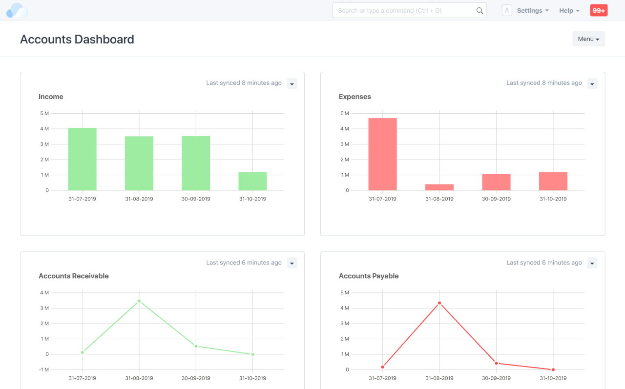 Accounts Dashboard